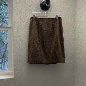 Wool Midi Skirt